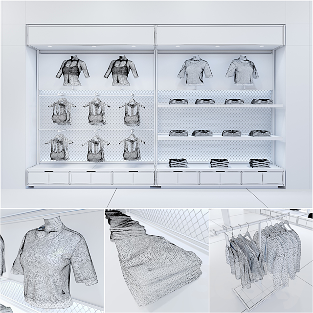 Clothes shop athletic wear 02 3DS Max Model - thumbnail 3