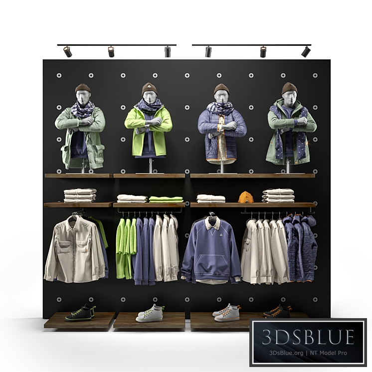 clothes shop outdoor clothing 01 3DS Max - thumbnail 3