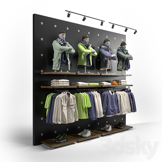 clothes shop outdoor clothing 01 3DSMax File - thumbnail 2