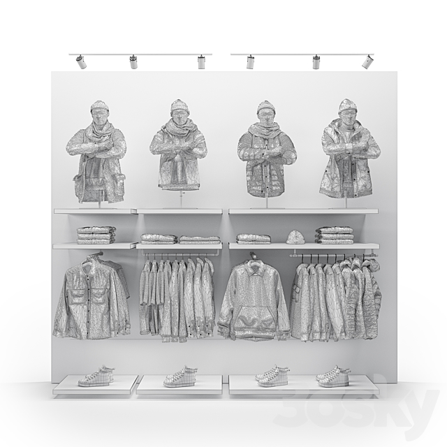 clothes shop outdoor clothing 01 3DSMax File - thumbnail 5