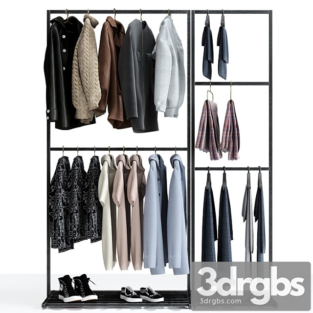 Clothes store hanger 3dsmax Download - thumbnail 1