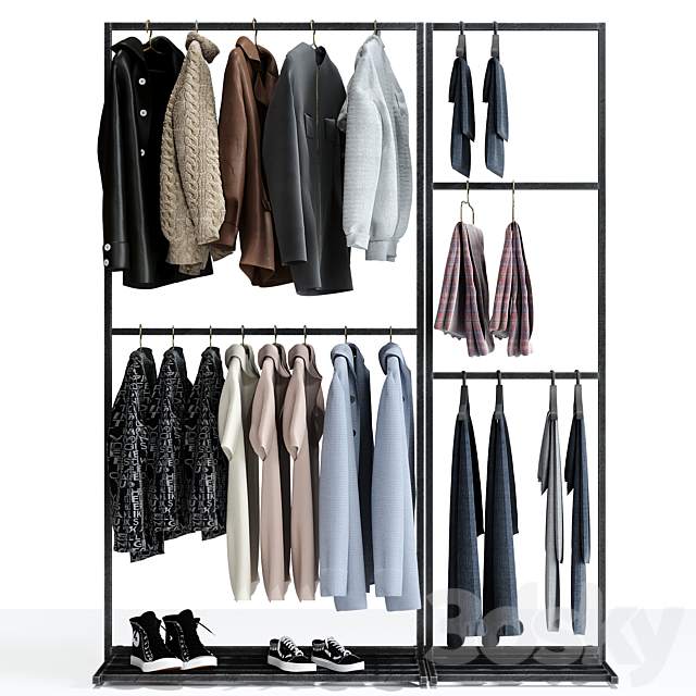 Clothes store hanger 3DSMax File - thumbnail 1