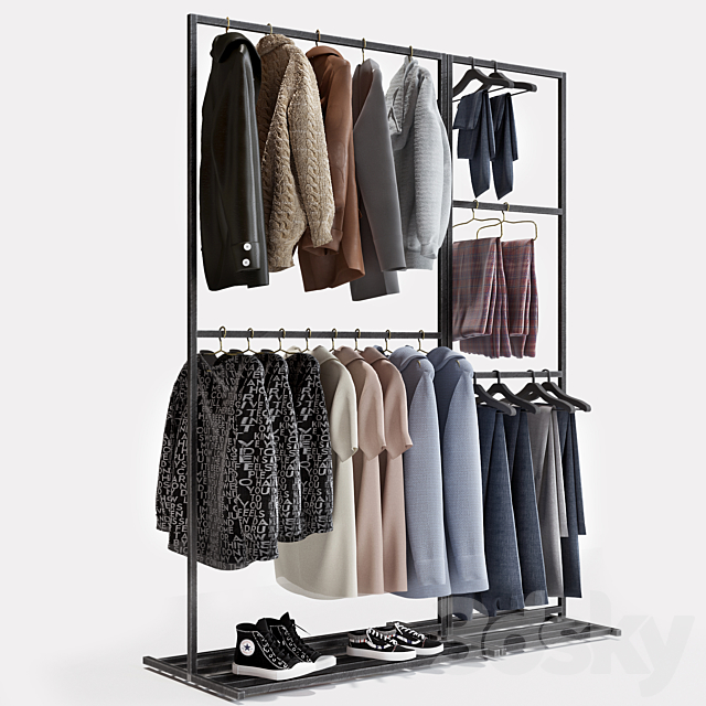 Clothes store hanger 3DSMax File - thumbnail 2