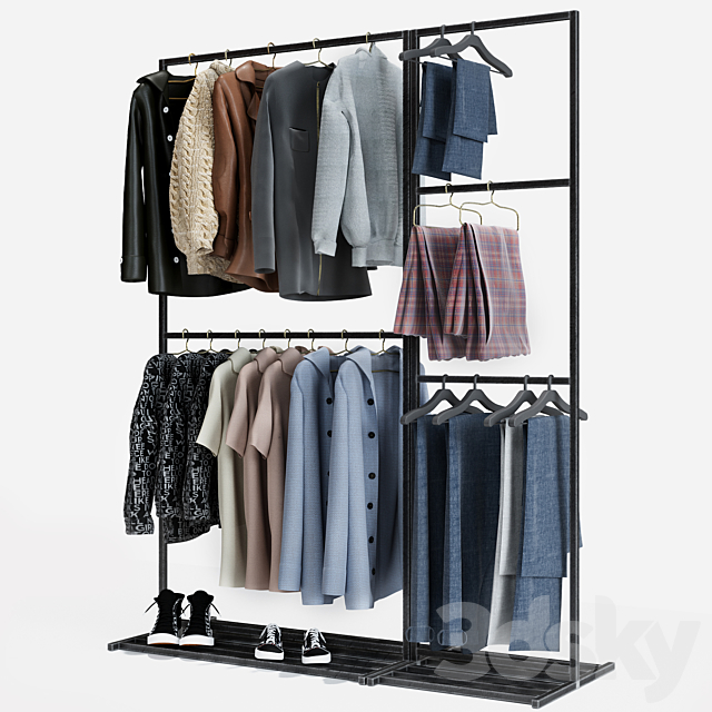 Clothes store hanger 3DSMax File - thumbnail 3