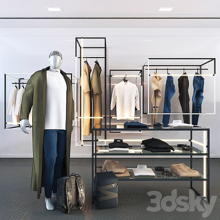 Clothing and accessories for the store 3DS Max - thumbnail 1