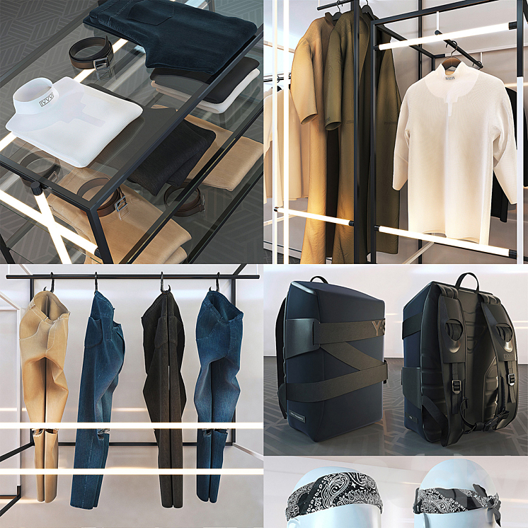 Clothing and accessories for the store 3DS Max - thumbnail 2