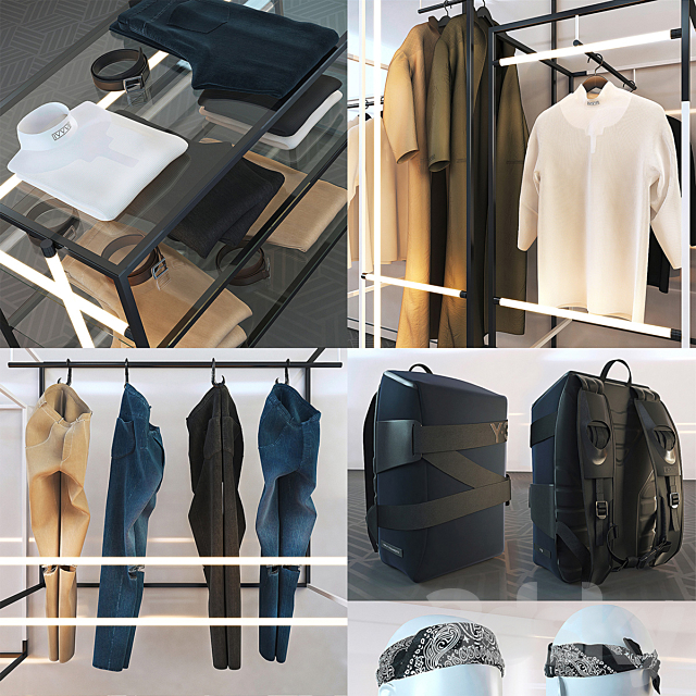 Clothing and accessories for the store 3DSMax File - thumbnail 2