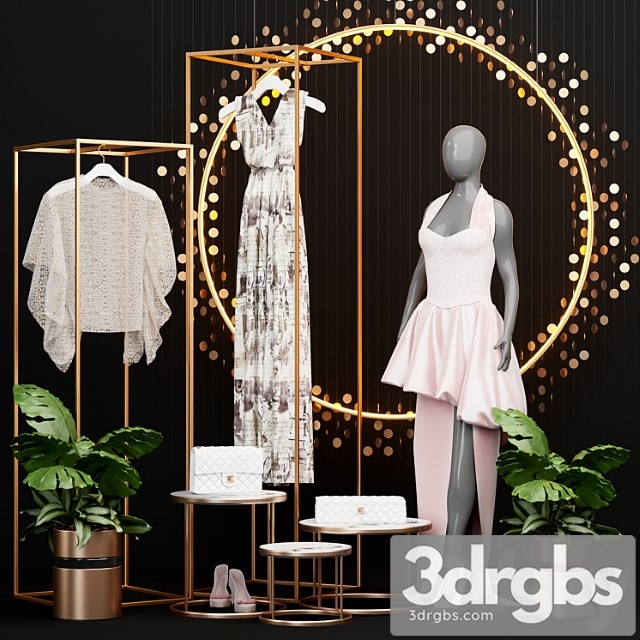 Clothing store showcase 2 3dsmax Download - thumbnail 1