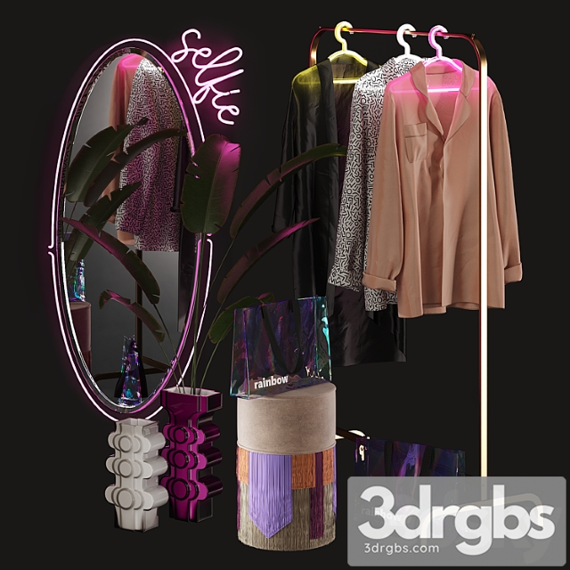 Clothing Store Window Display Set 3dsmax Download - thumbnail 1