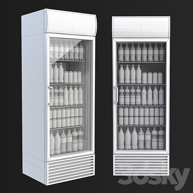 Coca-cola fridge 3DSMax File - thumbnail 2