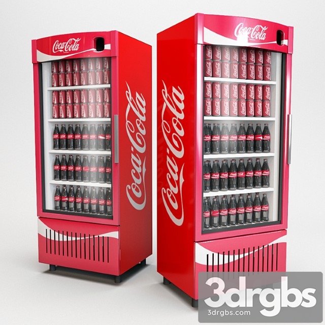 Coca Cola Undercounter Drinks Cooler 3dsmax Download - thumbnail 1