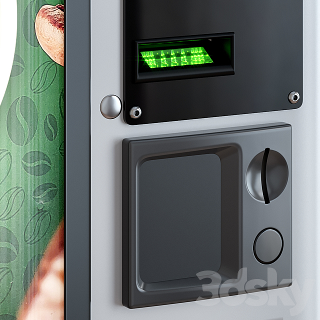 Coffee machine. Vending machine. Terminal. Bianchi 3DS Max Model - thumbnail 4