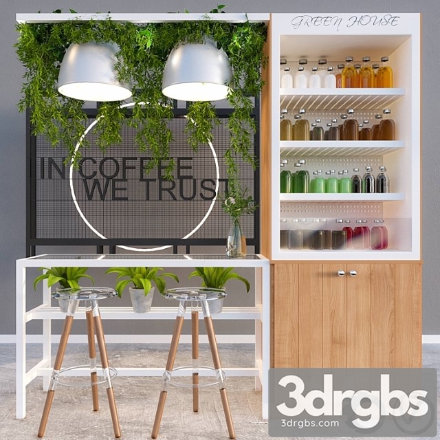 Coffee shop 3dsmax Download - thumbnail 1