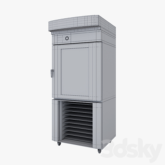 Convection oven Wiesheu EUROMAT EM 3DS Max Model - thumbnail 2