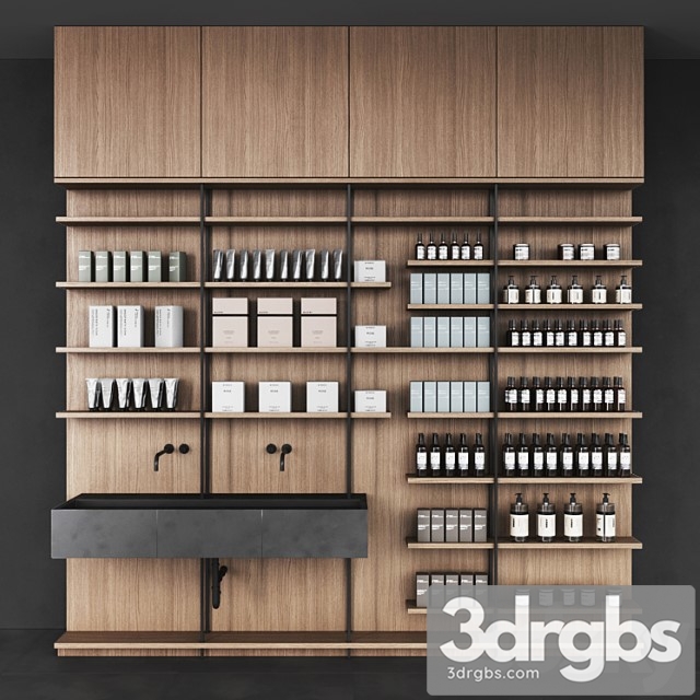 Cosmetic set wooden shelving - thumbnail 1