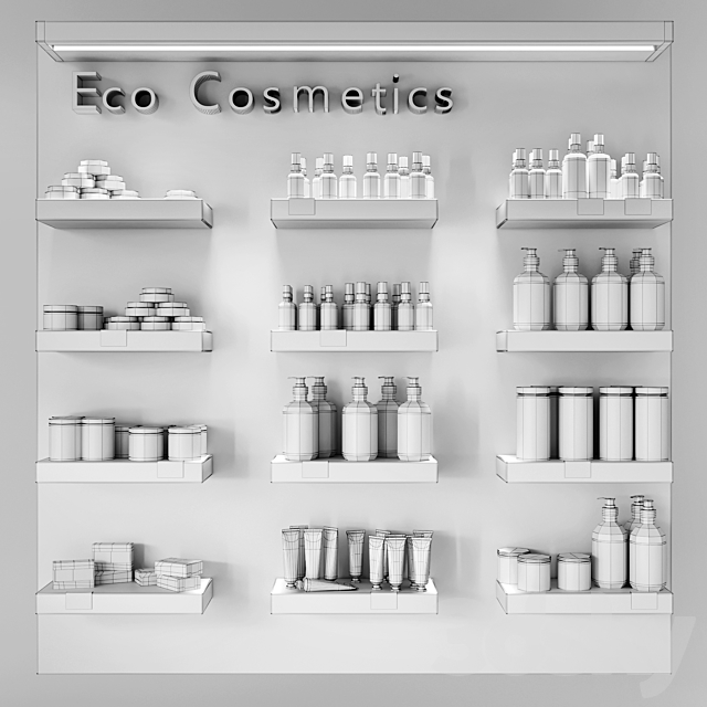 Cosmetics set 3DS Max Model - thumbnail 4