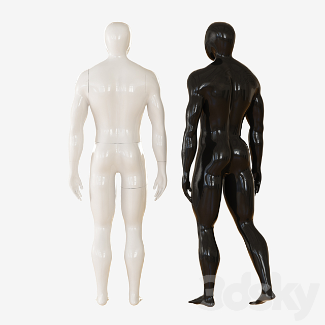 Faceless Mannequin 3DS Max Model - thumbnail 3