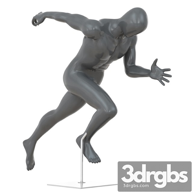 Faceless running mannequin 79 - thumbnail 1