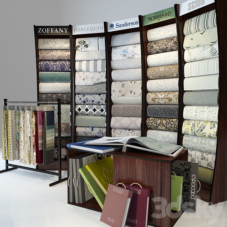 for the store to sell wallpaper and fabrics 3DS Max - thumbnail 1