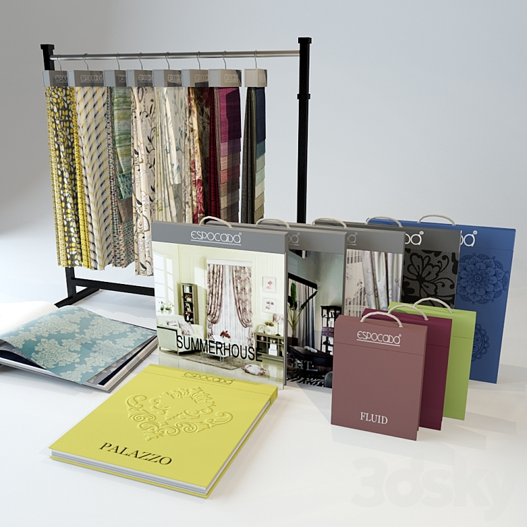 for the store to sell wallpaper and fabrics 3DS Max - thumbnail 2