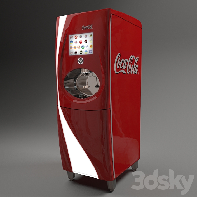 Freestyle Coke dispencer 3DS Max - thumbnail 1