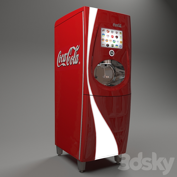 Freestyle Coke dispencer 3DS Max - thumbnail 2