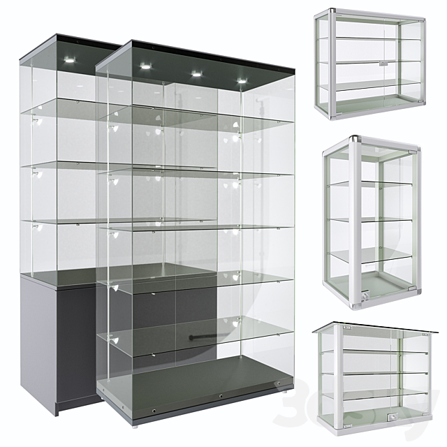 Glass shelves 3ds Max - thumbnail 1