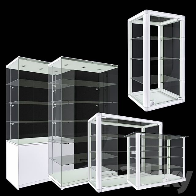 Glass shelves 3ds Max - thumbnail 2