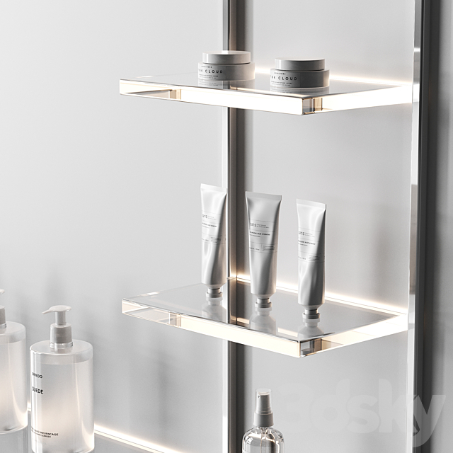 Glowing shelves for a cosmetics store 3DS Max Model - thumbnail 3