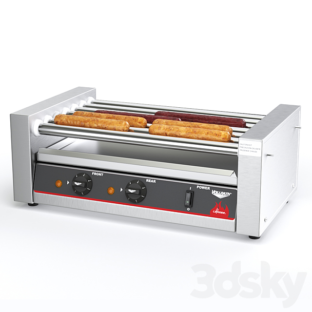 Hot Dog Roller Grill Vollrath CAYENNE 40821 3ds Max - thumbnail 1