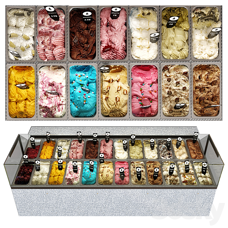 Ice cream 3DS Max - thumbnail 1