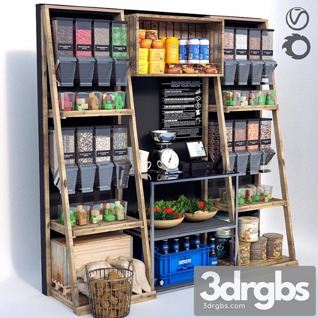 JC Grocery Store 2 3dsmax Download - thumbnail 1