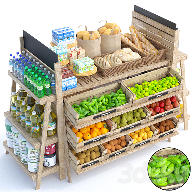 JC Grocery Store 5 3ds Max - thumbnail 1