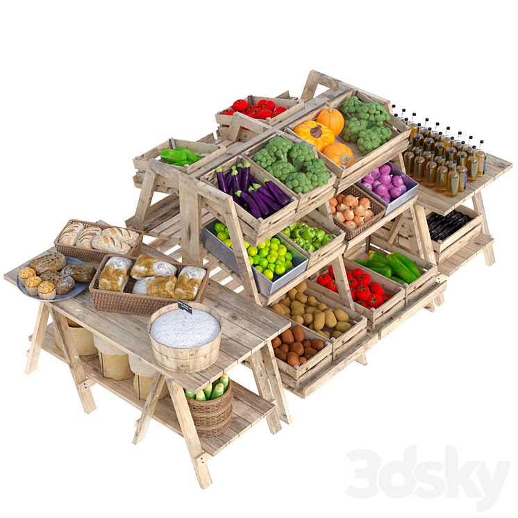 JC Grocery Store 9 3DS Max - thumbnail 1