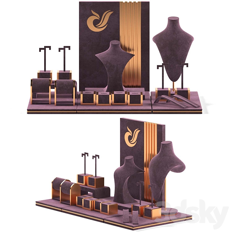 jewelry display Yadao-03 3DS Max - thumbnail 2