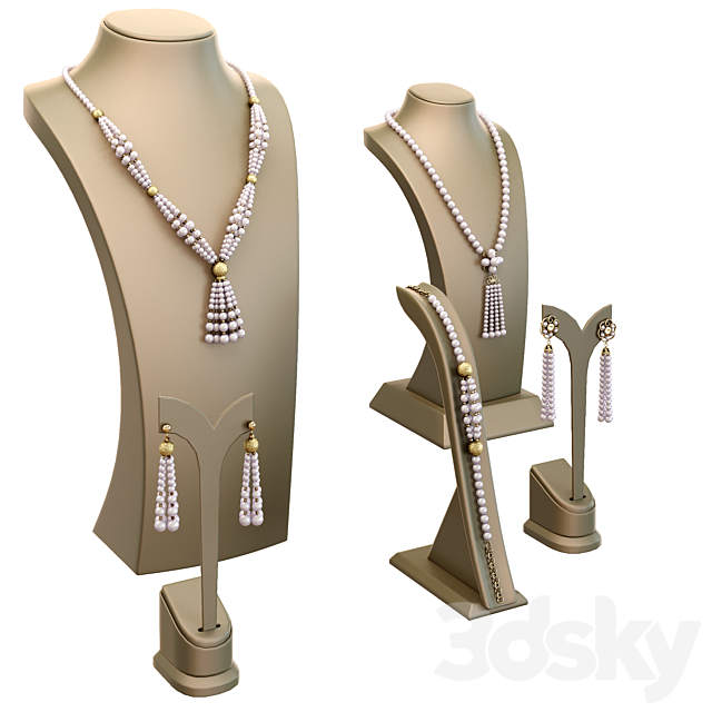 Jewelry showcase for a store 3. Jewelry stand. Display 3DSMax File - thumbnail 4