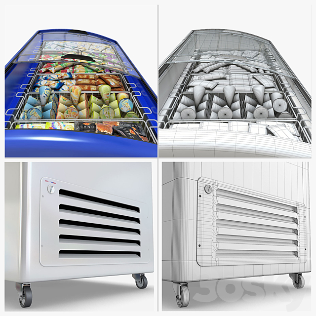 Juka freezer 3DS Max Model - thumbnail 3