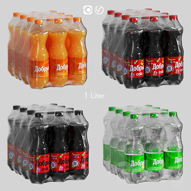 Kind blocks 1 liter 3ds Max - thumbnail 1