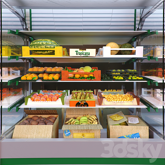 kit environment for the store: fruit department 3DSMax File - thumbnail 2