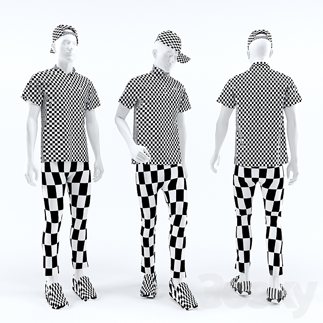 Lacoste Man mannequin 3ds Max - thumbnail 3