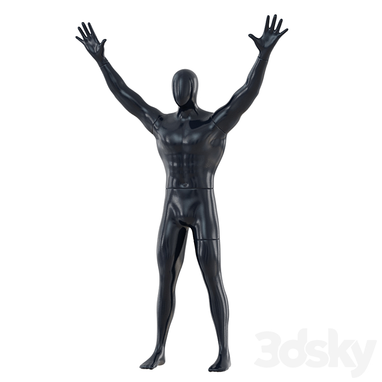 Male Abstract Mannequin 91 3DS Max - thumbnail 1