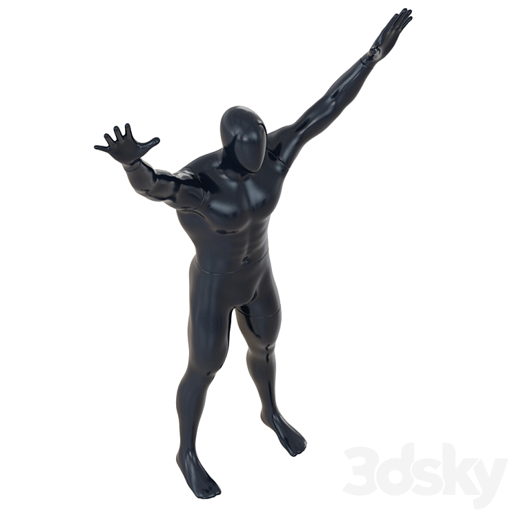 Male Abstract Mannequin 91 3DS Max - thumbnail 2