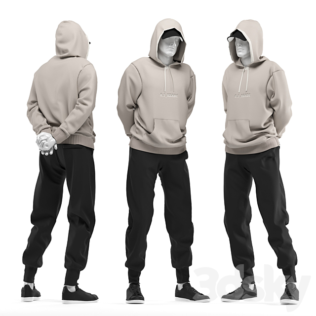 male mannequins with clothes_0.5 3DS Max Model - thumbnail 3