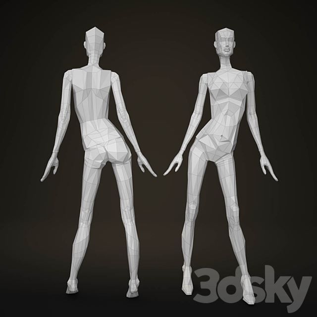 mannequin 3ds Max - thumbnail 2