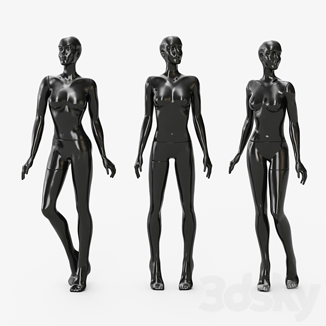 Mannequin for women 3ds Max - thumbnail 1