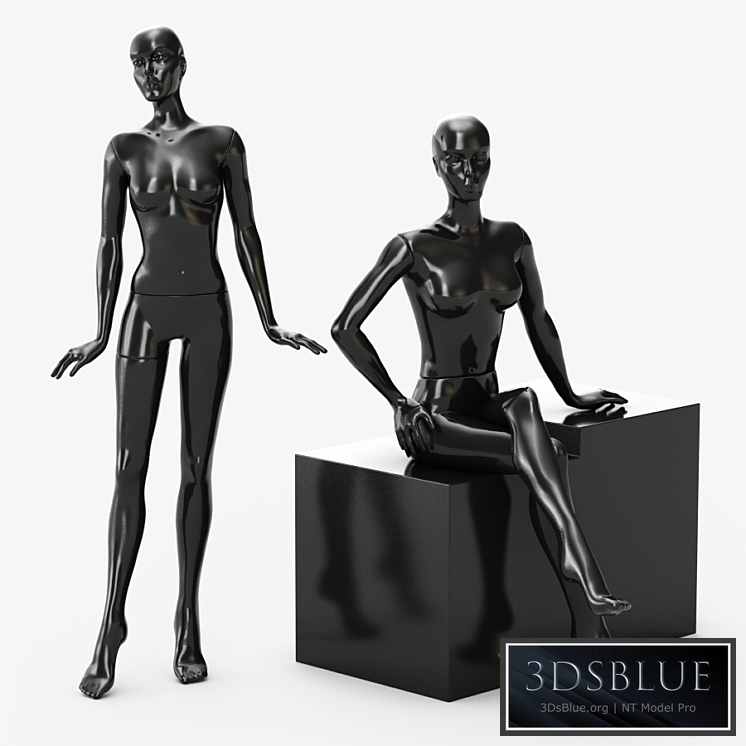 Mannequin for women 3DS Max - thumbnail 3