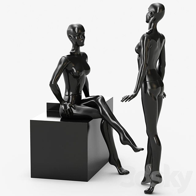 Mannequin for women 3DSMax File - thumbnail 3