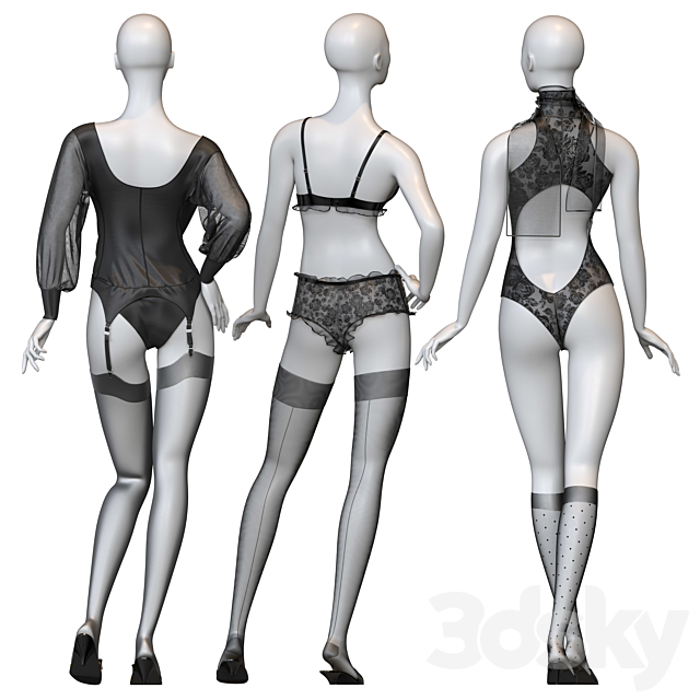 Mannequins 1 3DSMax File - thumbnail 2