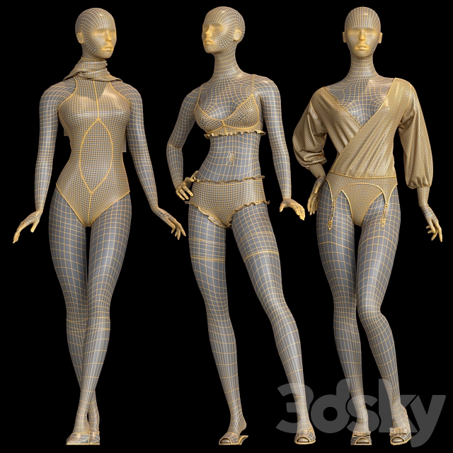 Mannequins 1 3DSMax File - thumbnail 6