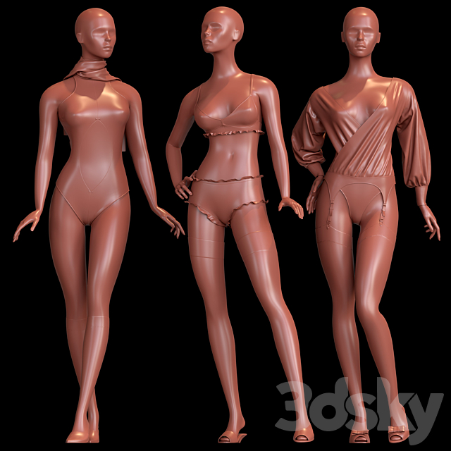 Mannequins 1 3DSMax File - thumbnail 7